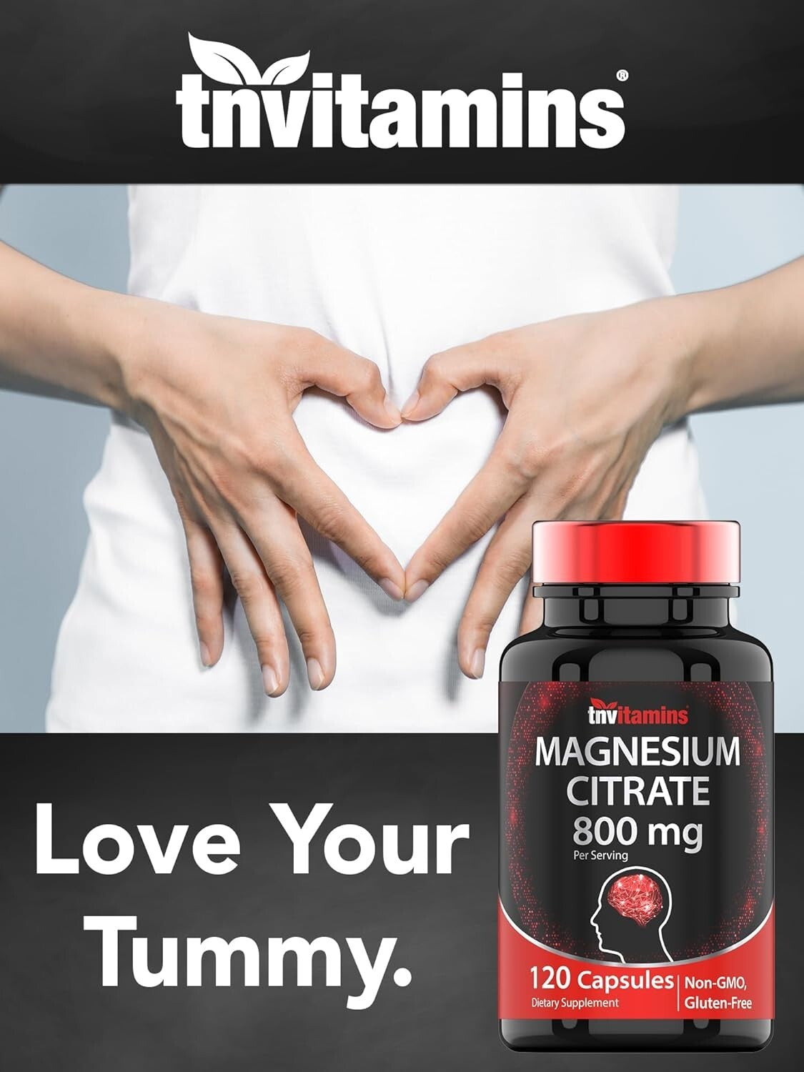Cápsulas De Magnesio Antiestrés Naturalslim Citrato De Magnesio Puro
